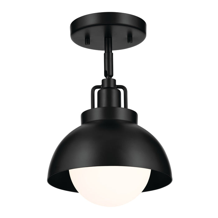 Kichler 52601BK One Light Wall/Semi Flush/Pendant, Black