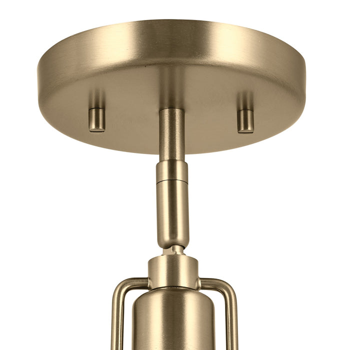 Kichler 52601CPZ One Light Wall/Semi Flush/Pendant, Champagne Bronze