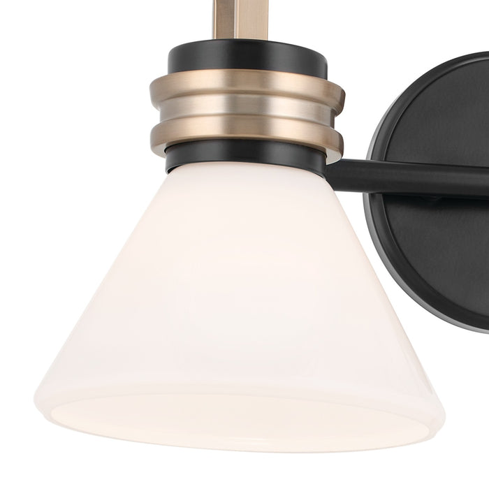 Kichler 55154BK Two Light Bath, Black
