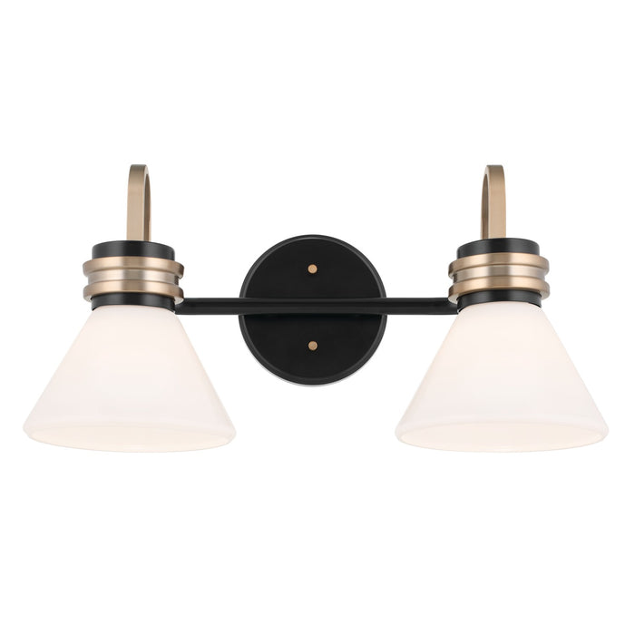 Kichler 55154BK Two Light Bath, Black
