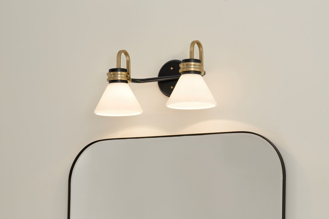 Kichler 55154BK Two Light Bath, Black