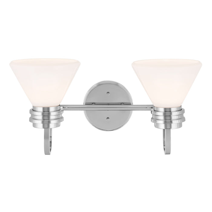 Kichler 55154CH Two Light Bath, Chrome