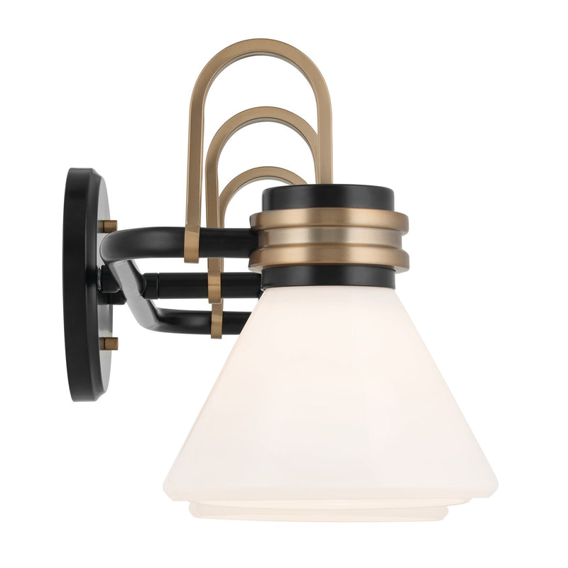 Kichler 55155BK Three Light Bath, Black