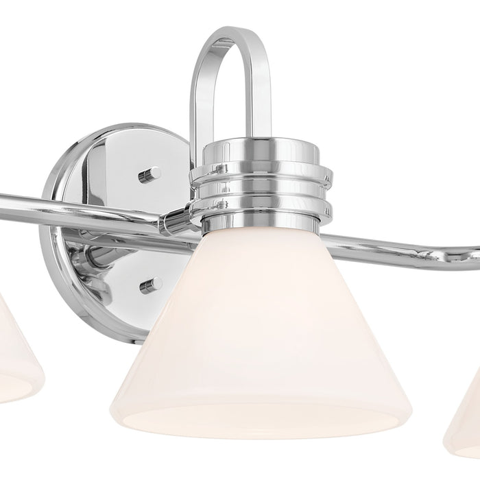Kichler 55155CH Three Light Bath, Chrome