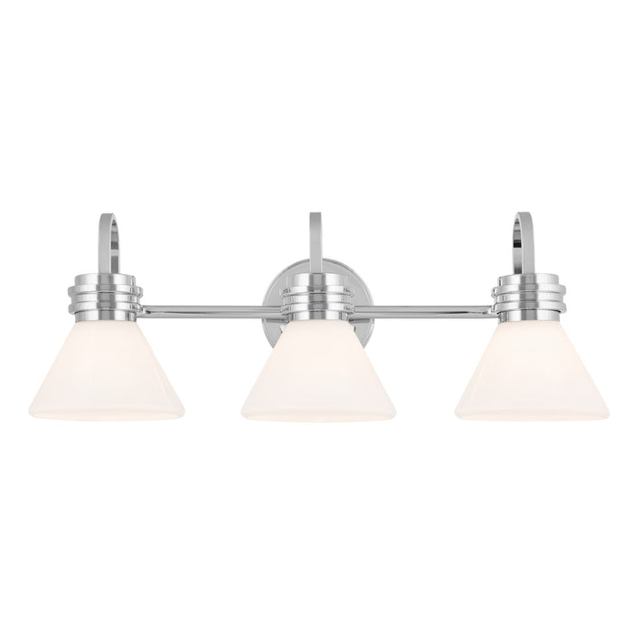 Kichler 55155CH Three Light Bath, Chrome