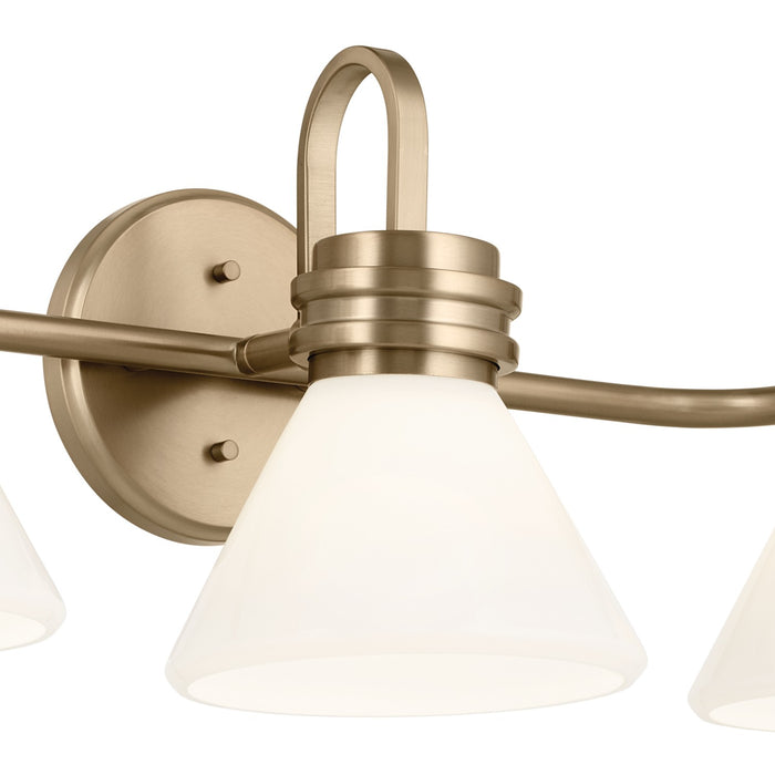 Kichler 55155CPZ Three Light Bath, Champagne Bronze