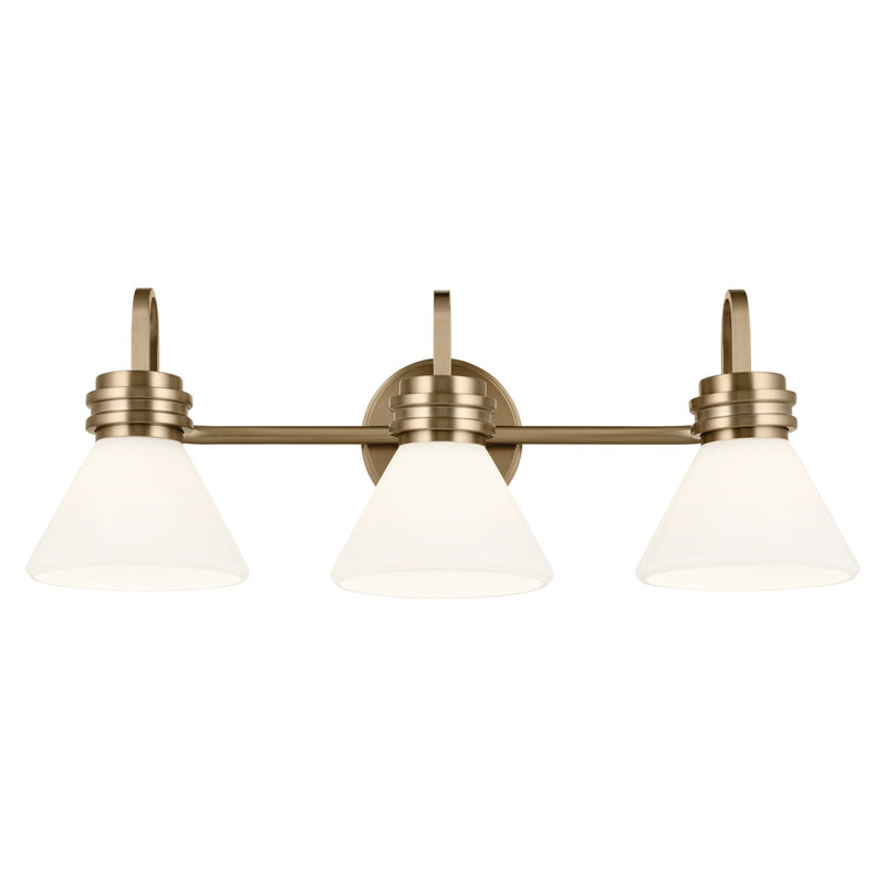Kichler 55155CPZ Three Light Bath, Champagne Bronze