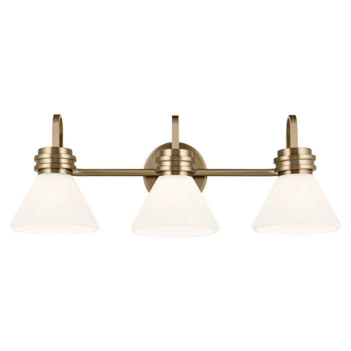Kichler 55155CPZ Three Light Bath, Champagne Bronze
