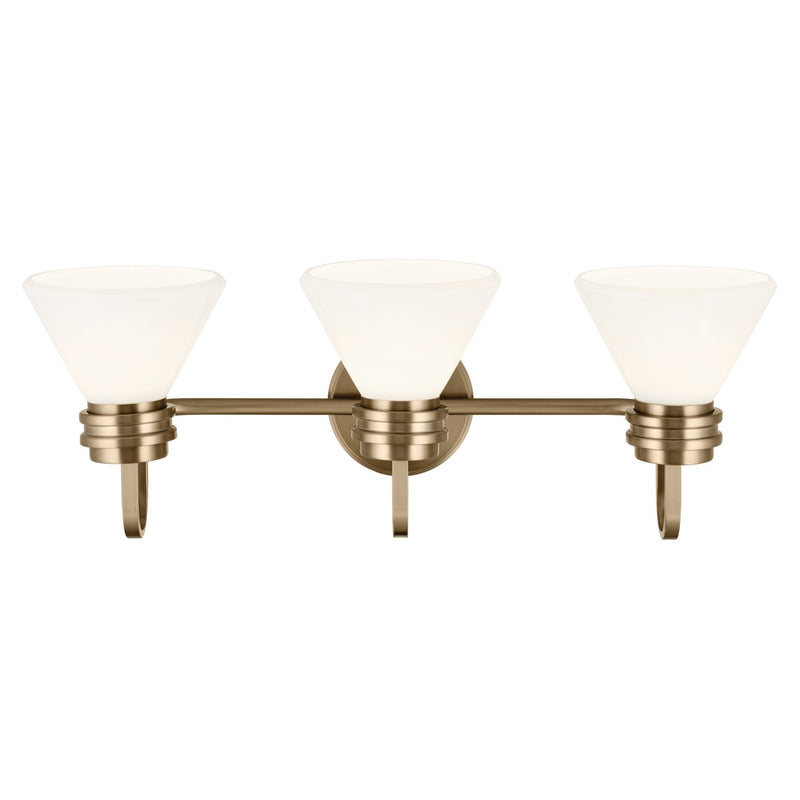 Kichler 55155CPZ Three Light Bath, Champagne Bronze