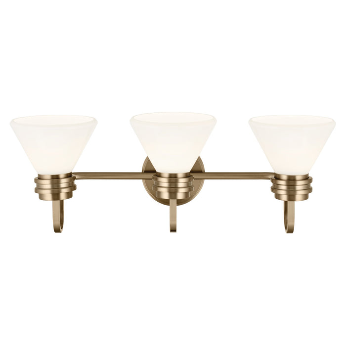 Kichler 55155CPZ Three Light Bath, Champagne Bronze
