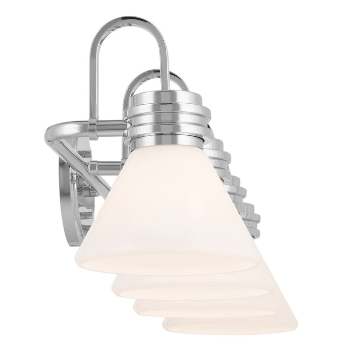 Kichler 55156CH Four Light Bath, Chrome