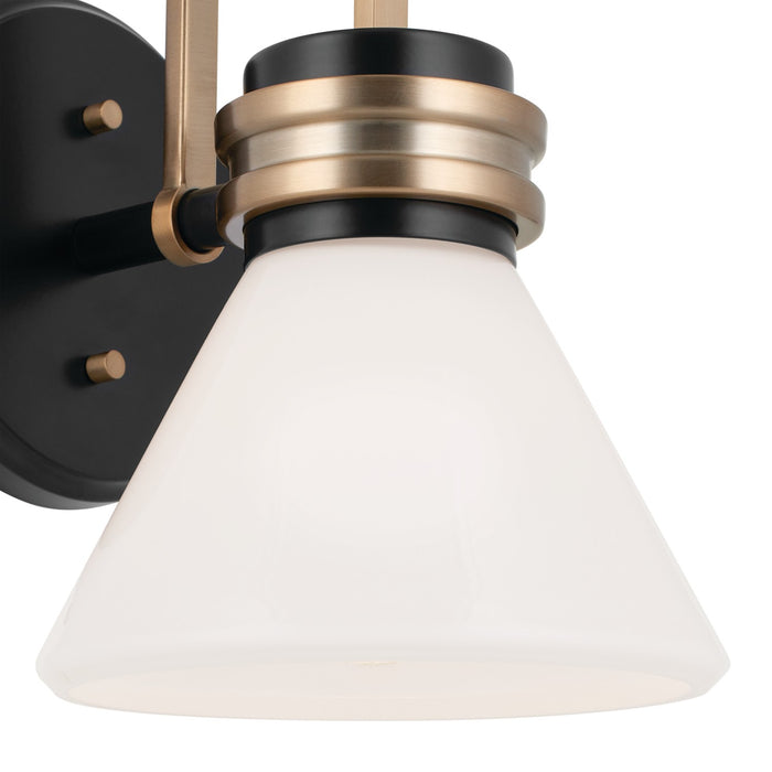 Kichler 55153BK One Light Wall Sconce, Black