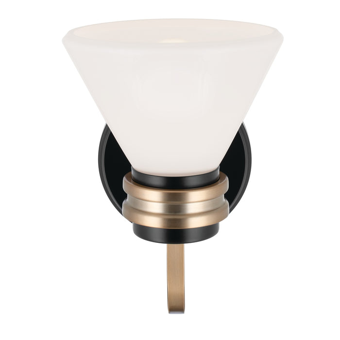Kichler 55153BK One Light Wall Sconce, Black
