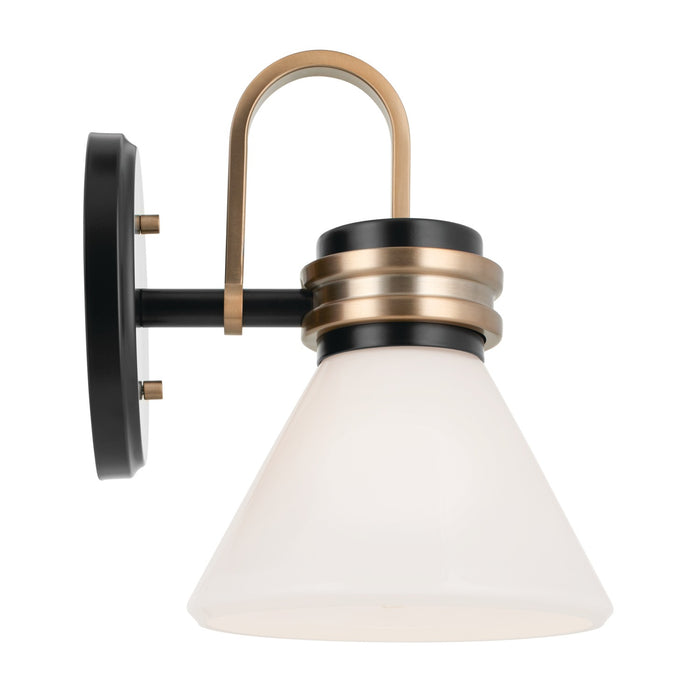 Kichler 55153BK One Light Wall Sconce, Black