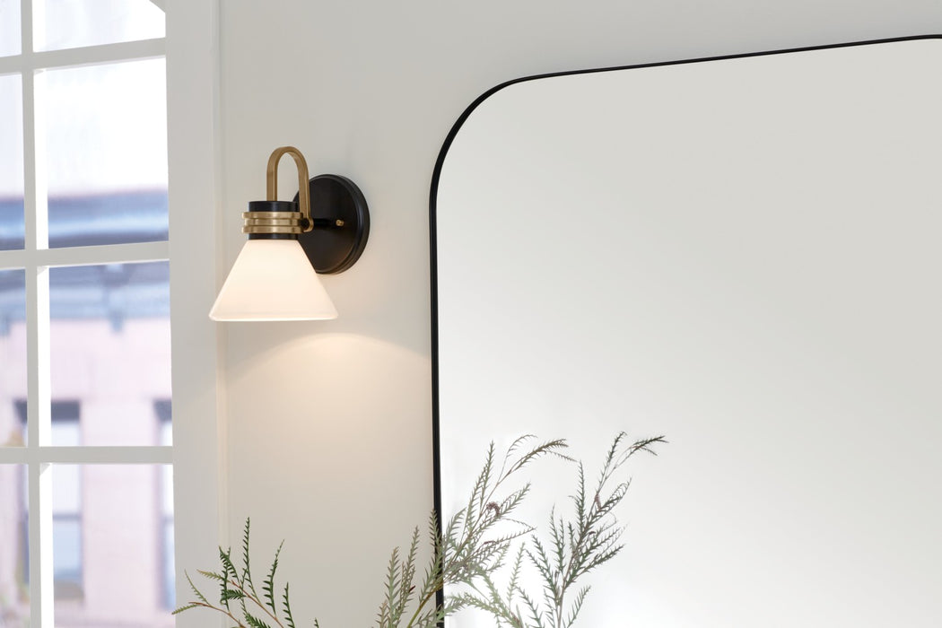 Kichler 55153BK One Light Wall Sconce, Black
