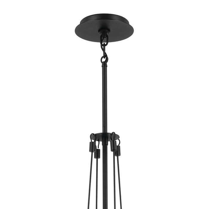 Kichler 52581BK One Light Pendant, Black