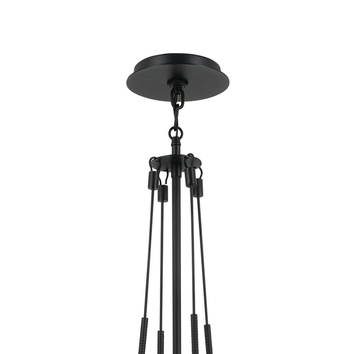 Kichler 52581BK One Light Pendant, Black