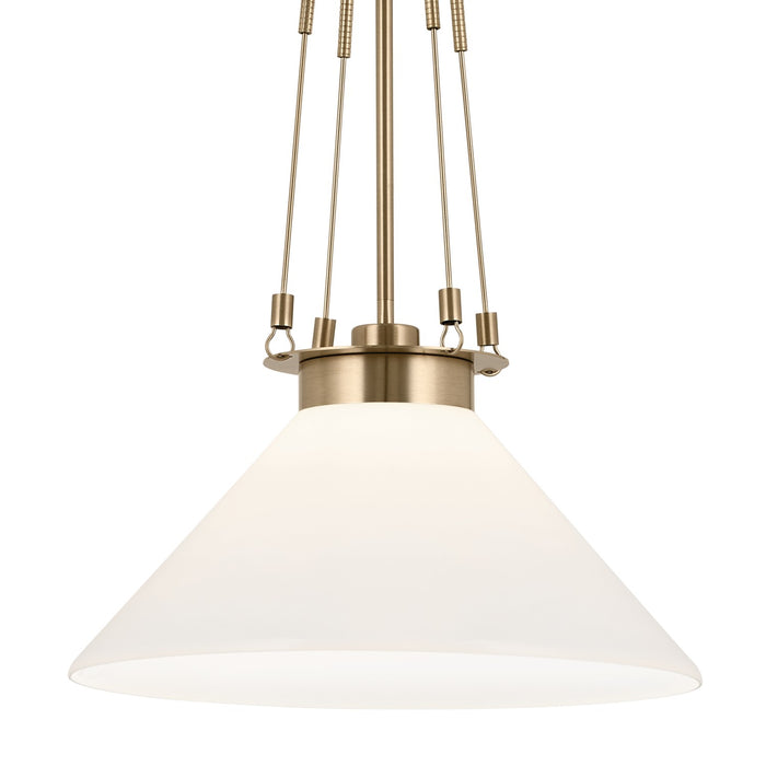 Kichler 52581CPZ One Light Pendant, Champagne Bronze
