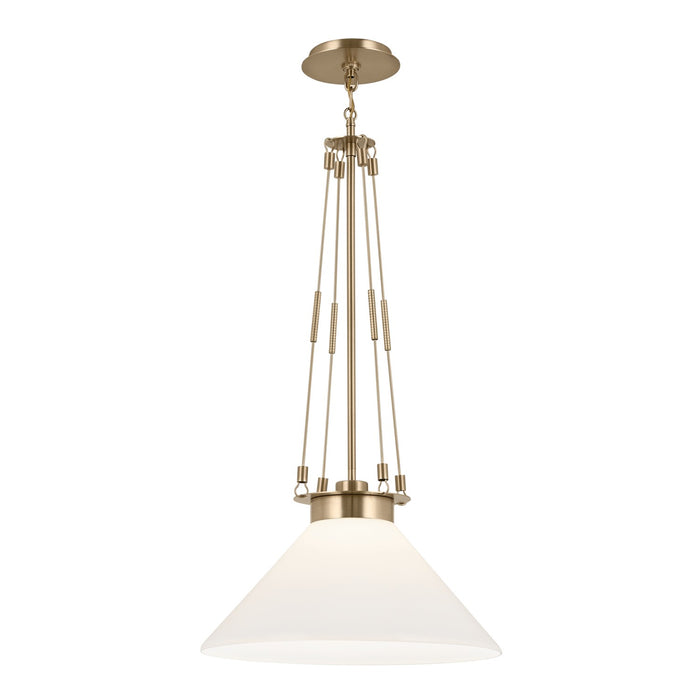 Kichler 52581CPZ One Light Pendant, Champagne Bronze
