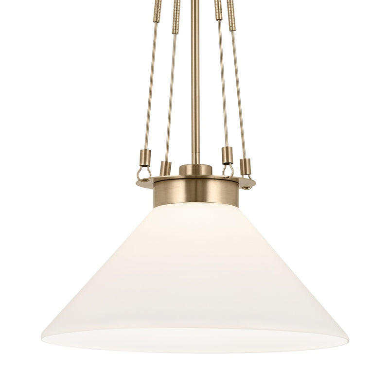Kichler 52581CPZ One Light Pendant, Champagne Bronze