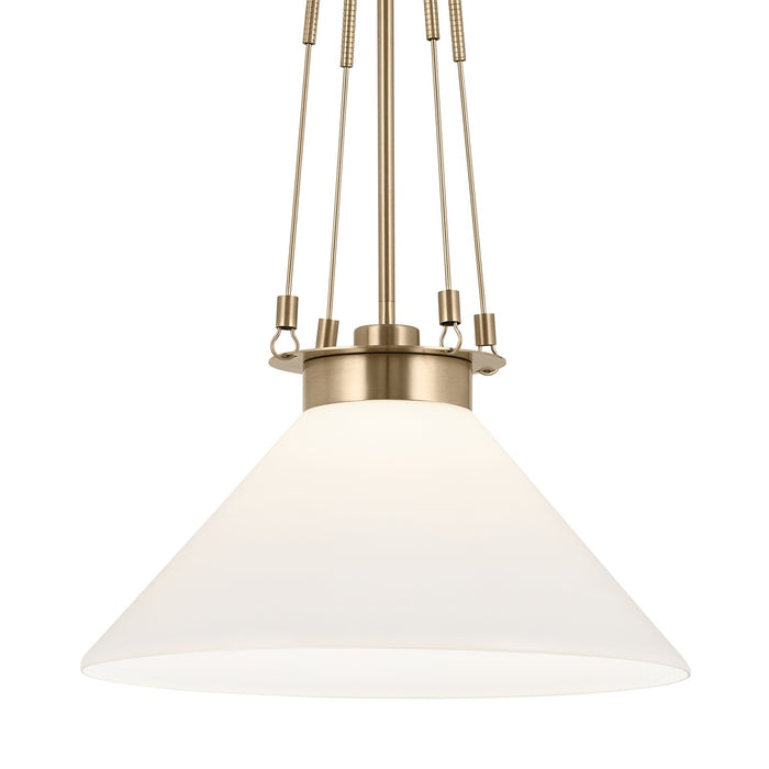 Kichler 52581CPZ One Light Pendant, Champagne Bronze