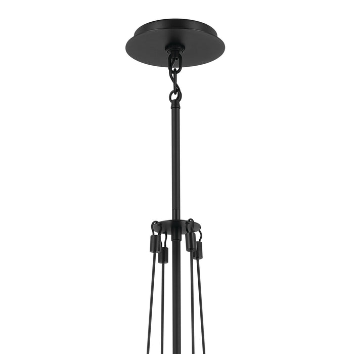 Kichler 52582BK One Light Pendant, Black