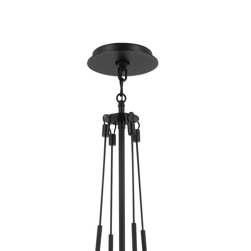 Kichler 52582BK One Light Pendant, Black
