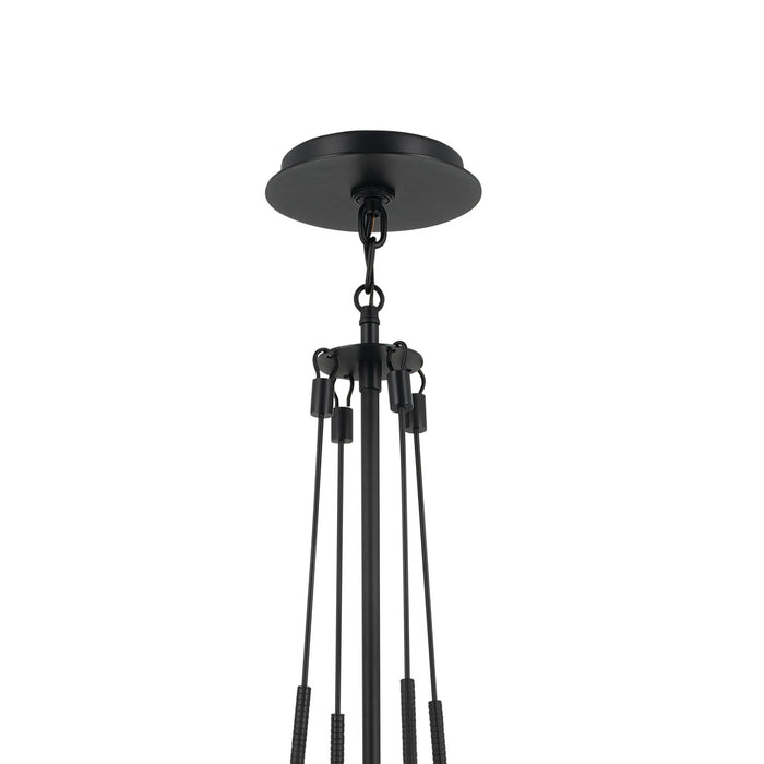 Kichler 52582BK One Light Pendant, Black