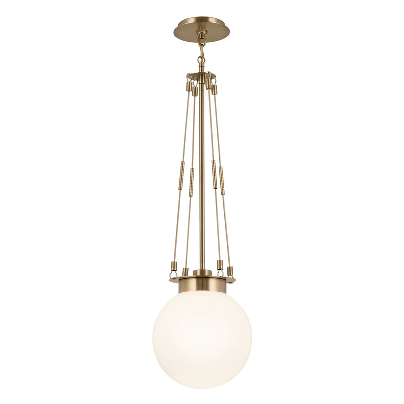 Kichler 52582CPZ One Light Pendant, Champagne Bronze