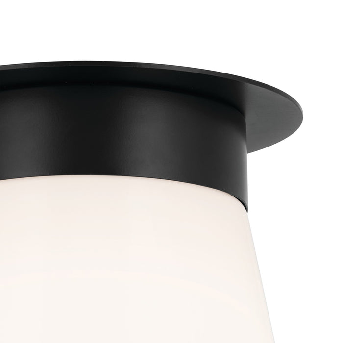 Kichler 52585BK One Light Flush Mount, Black