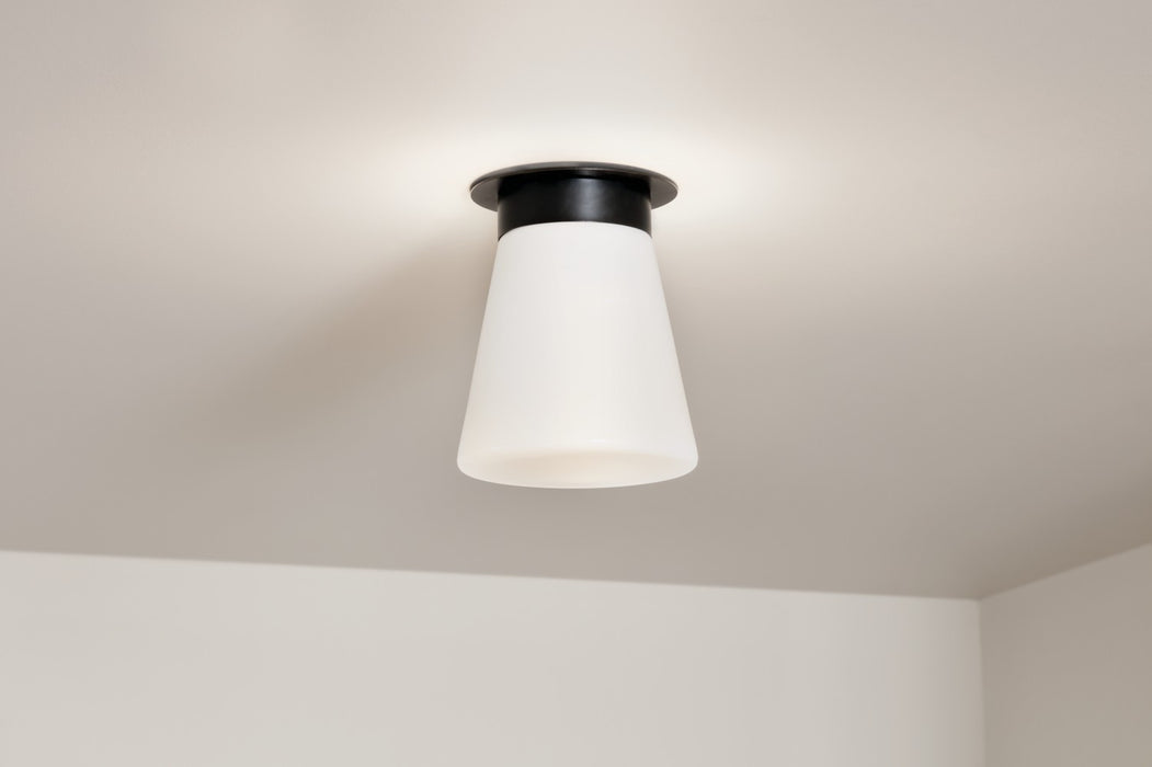 Kichler 52585BK One Light Flush Mount, Black