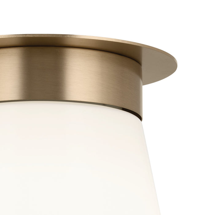 Kichler 52585CPZ One Light Flush Mount, Champagne Bronze