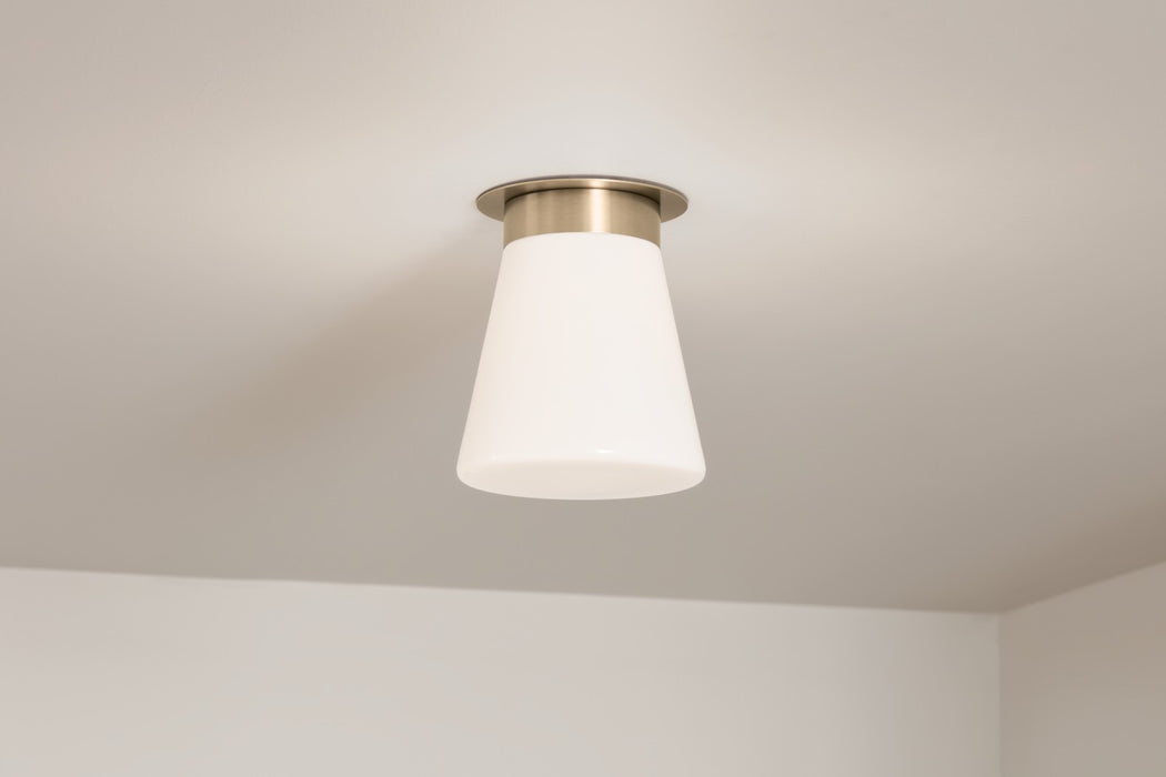 Kichler 52585CPZ One Light Flush Mount, Champagne Bronze