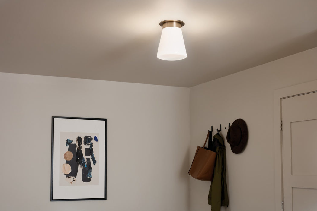 Kichler 52585CPZ One Light Flush Mount, Champagne Bronze