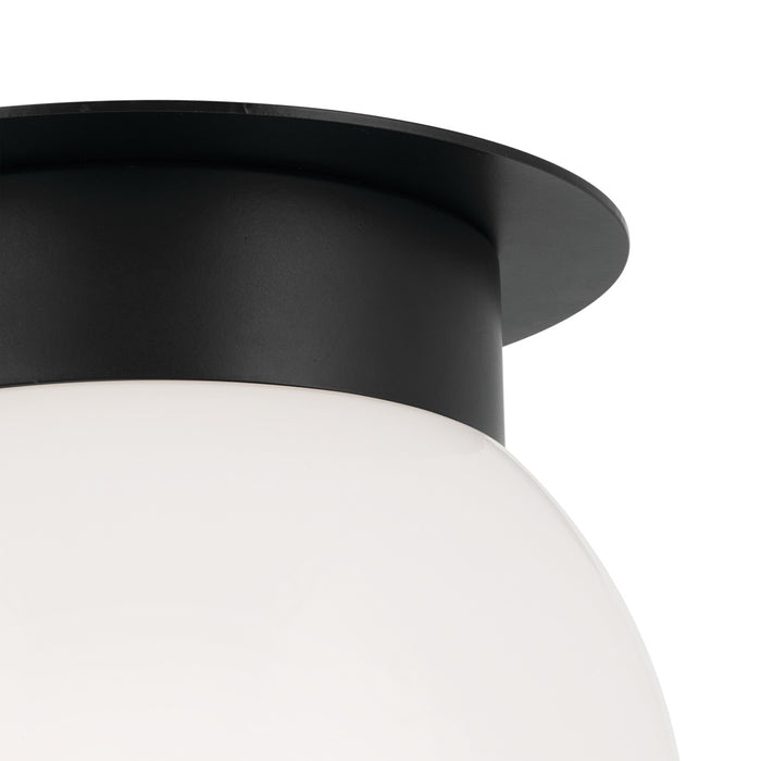 Kichler 52586BK One Light Flush Mount, Black