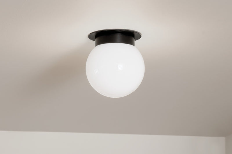 Kichler 52586BK One Light Flush Mount, Black