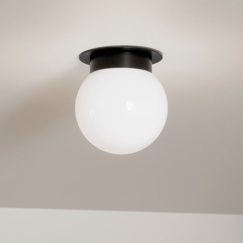 Kichler 52586BK One Light Flush Mount, Black