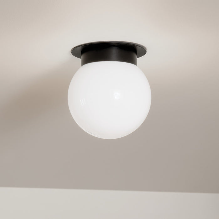 Kichler 52586BK One Light Flush Mount, Black