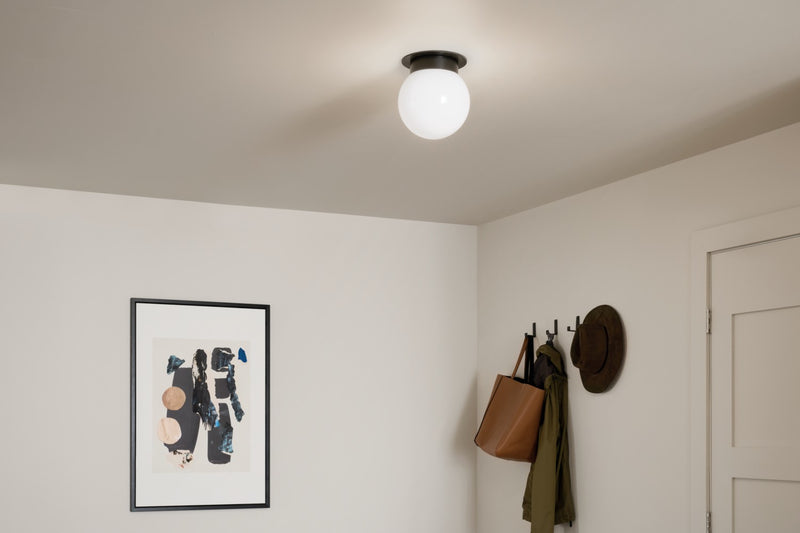 Kichler 52586BK One Light Flush Mount, Black