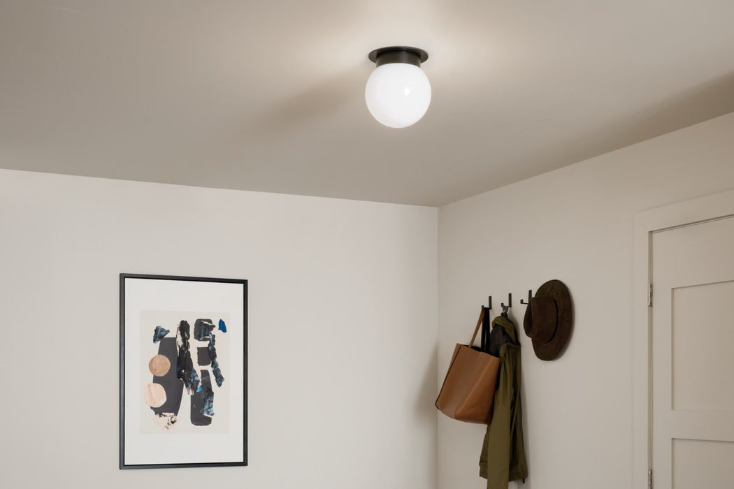 Kichler 52586BK One Light Flush Mount, Black