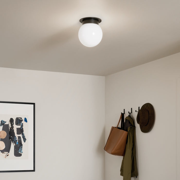 Kichler 52586BK One Light Flush Mount, Black
