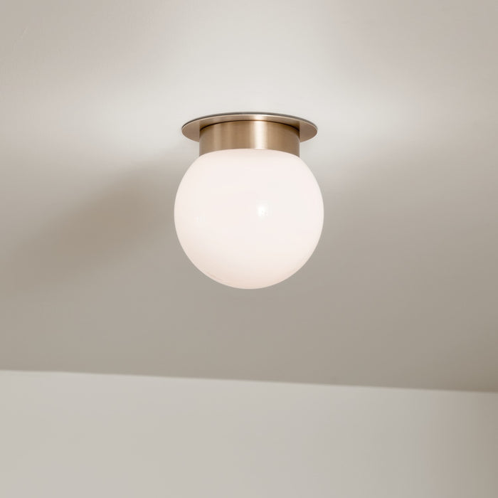 Kichler 52586CPZ One Light Flush Mount, Champagne Bronze