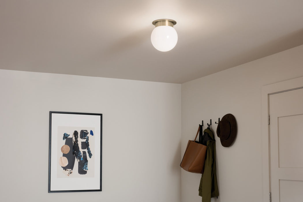 Kichler 52586CPZ One Light Flush Mount, Champagne Bronze