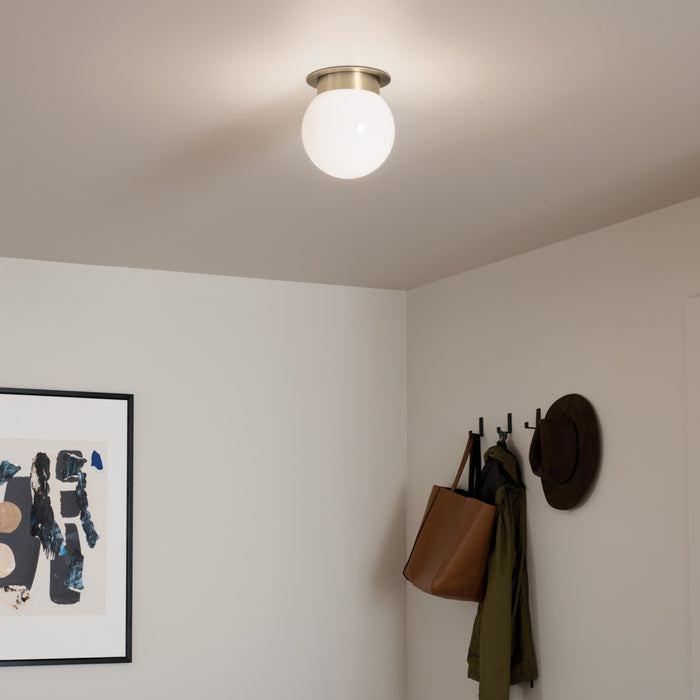 Kichler 52586CPZ One Light Flush Mount, Champagne Bronze