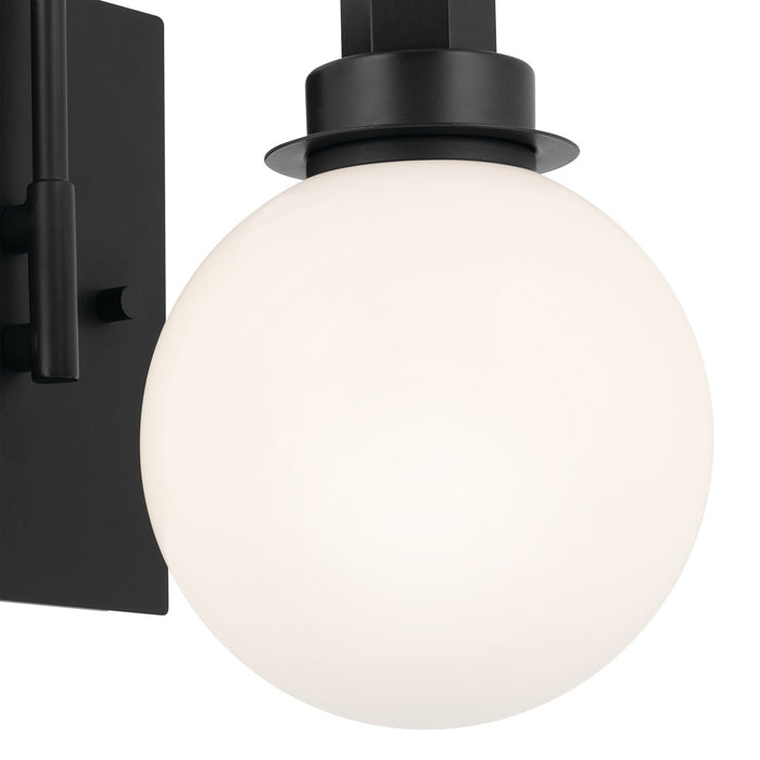 Kichler 55149BK One Light Wall Sconce, Black