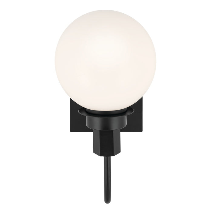 Kichler 55149BK One Light Wall Sconce, Black