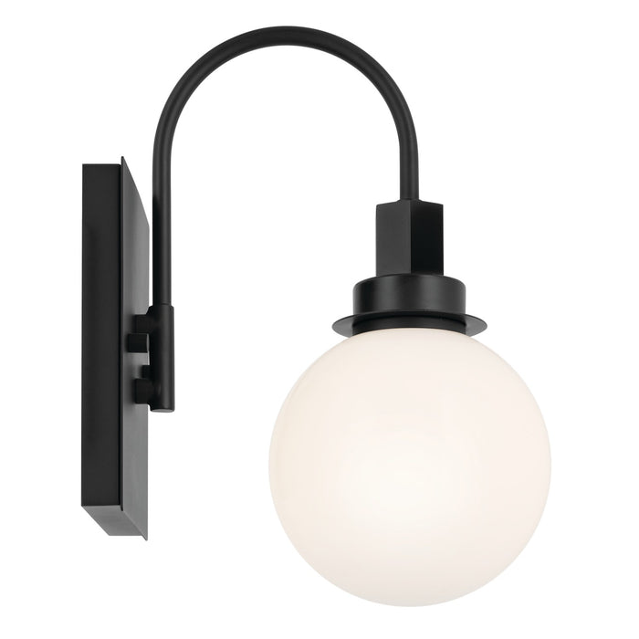 Kichler 55149BK One Light Wall Sconce, Black