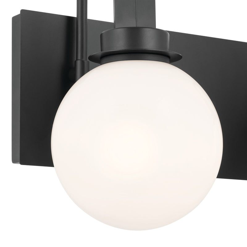 Kichler 55150BK Two Light Bath, Black