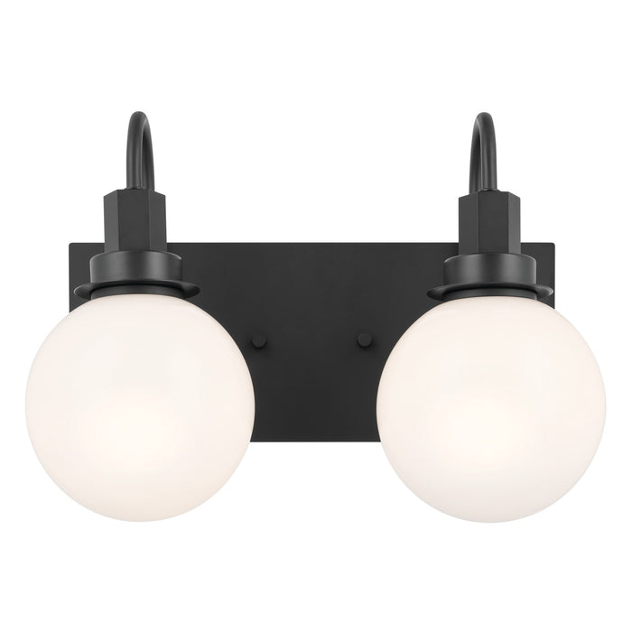 Kichler 55150BK Two Light Bath, Black