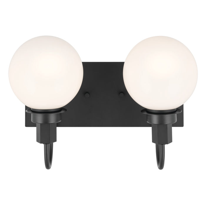 Kichler 55150BK Two Light Bath, Black